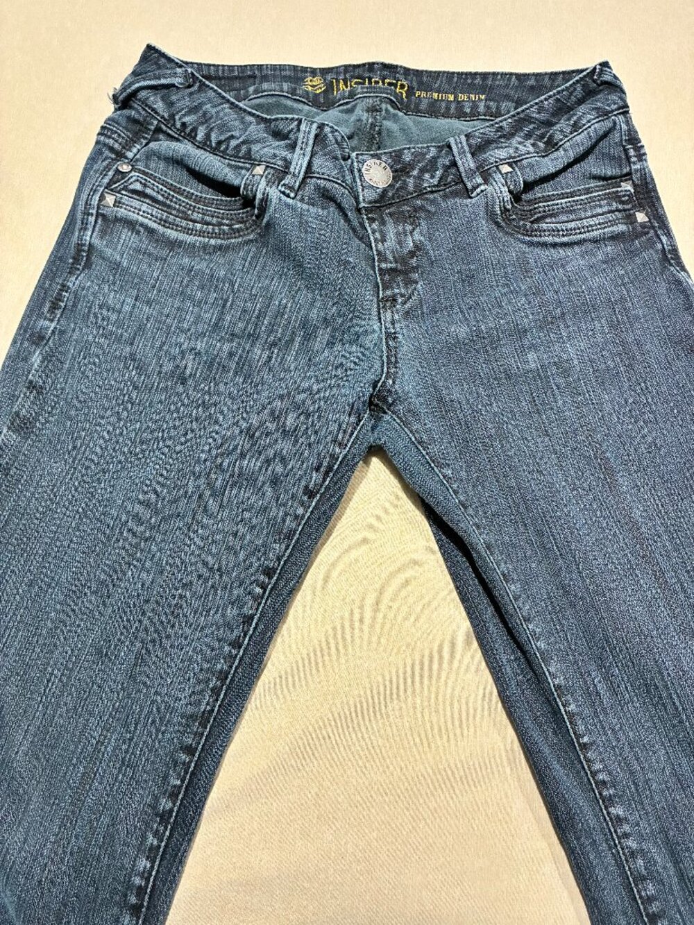 Women's black jeans - Decorative Stitching- Casuel Denim